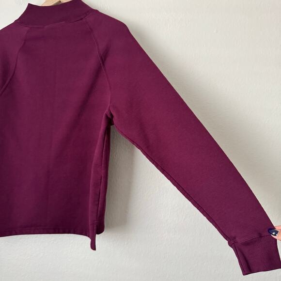 Champion Athletics Womens Berry Mock Neck Sweater Longsleeve Pullover Size Large - Picture 10 of 11